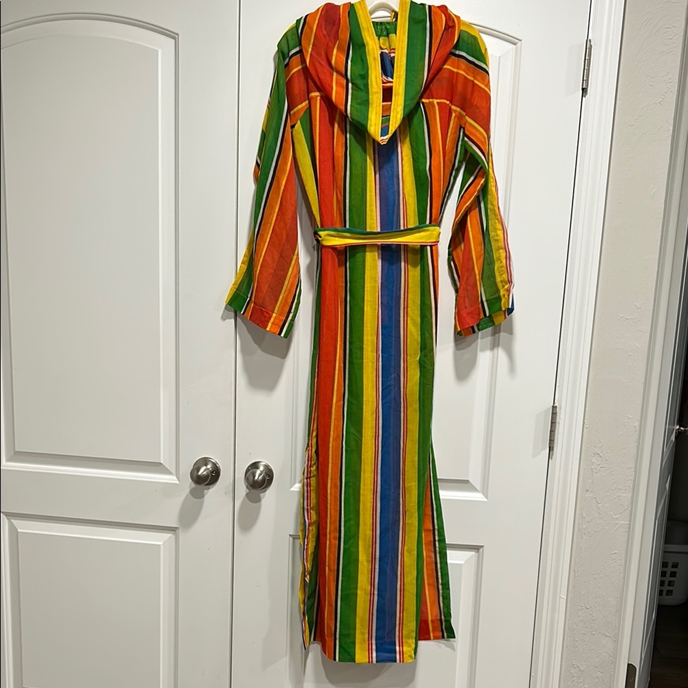 Like new - DOTTI Cabana Stripe Hooded Beach Coverup Dress - Picture 9 of 12